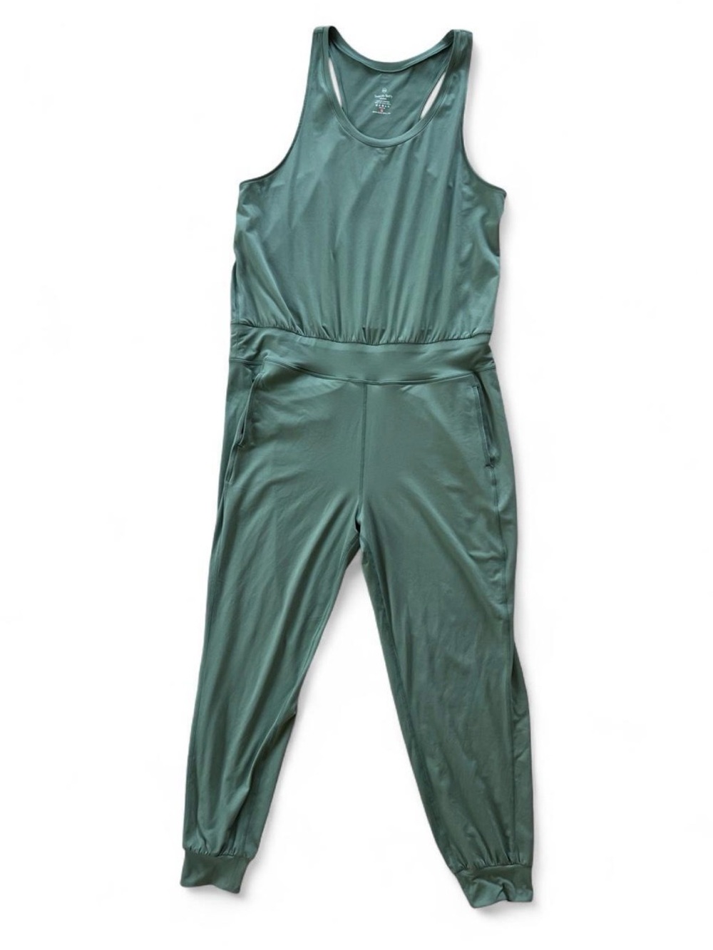 Sweaty Betty Gary Jumpsuit Green Activewear Jogger Lounge One-Piece Size XXL
